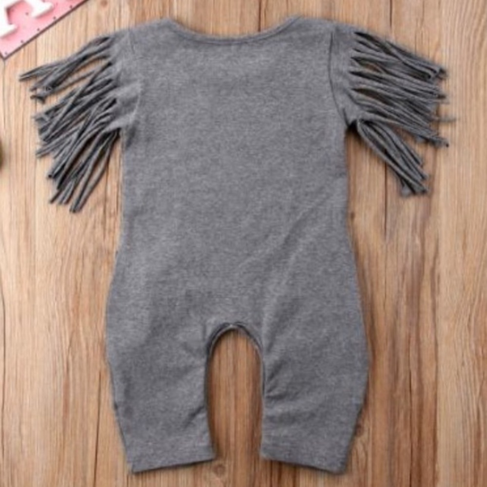Girls Frayed Lounging Jumpsuit